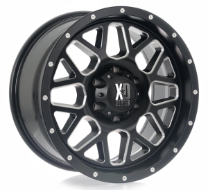 XD820 - SATIN BLACK MILLED 18x9.0 6X139.7