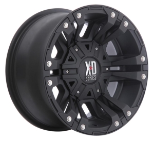XD822-MONSTER-II - MATTE BLACK W ACCENTS 18x10 5X127/139.7