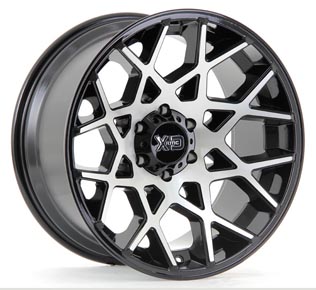 XD831 - GLOSS BLACK MACH 20x10 5X127 | 6X139.7