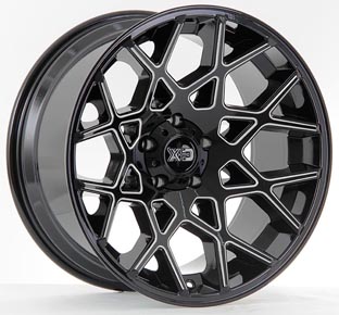XD831 - GLOSS BLACK MILLED 20x10 5X127