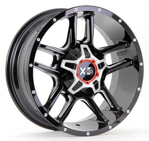XD839 - GLOSS BLACK MILLED 20x12 6X135/139.7 | BLANK