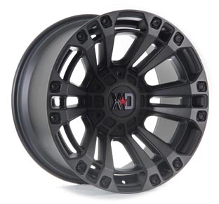 XD851 - SATIN BLACK W/ GRAY TINT 20x9.0 BLANK