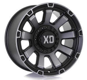XD852 - SATIN BLACK W/ GRAY TINT 20x10 5X127/139.7