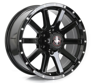 Y0306 - BLACK MILLING RIVETS 17x8.0 6X139.7