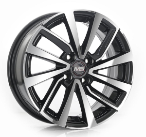 Y1304 - BLACK MACHINE FACE 15x6.0 4X98