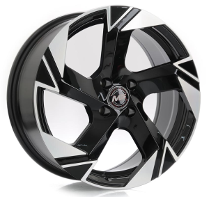 Y1400 - BLACK MACHINE FACE 4X100 | 5X100 | 5X112 17x7.5 R1725081